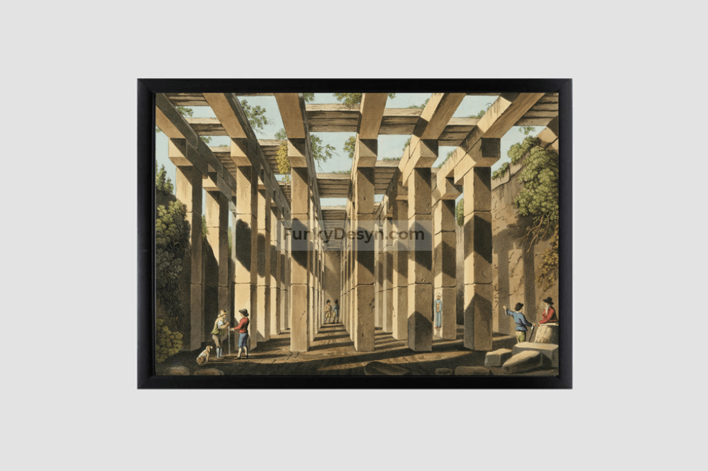 Ancient Cistern in Val di Noto from Views in the Ottoman Dominions, in Europe, in Asia, and some of the Mediterranean islands (1810) illustrated by Luigi Mayer (1755-1803).