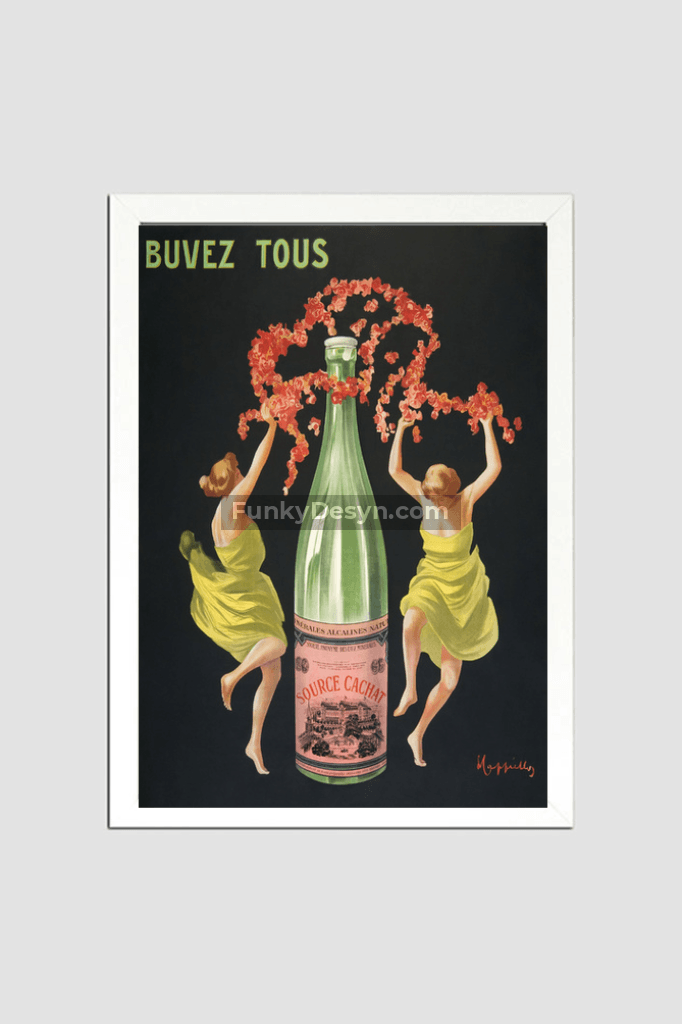 Drink all Evian-Cachat (ca.1912) by Leonetto Cappiello.