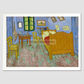 The Bedroom (1889) By Vincent Van Gogh. 8.3X11.7 Inches/ White Framed Poster