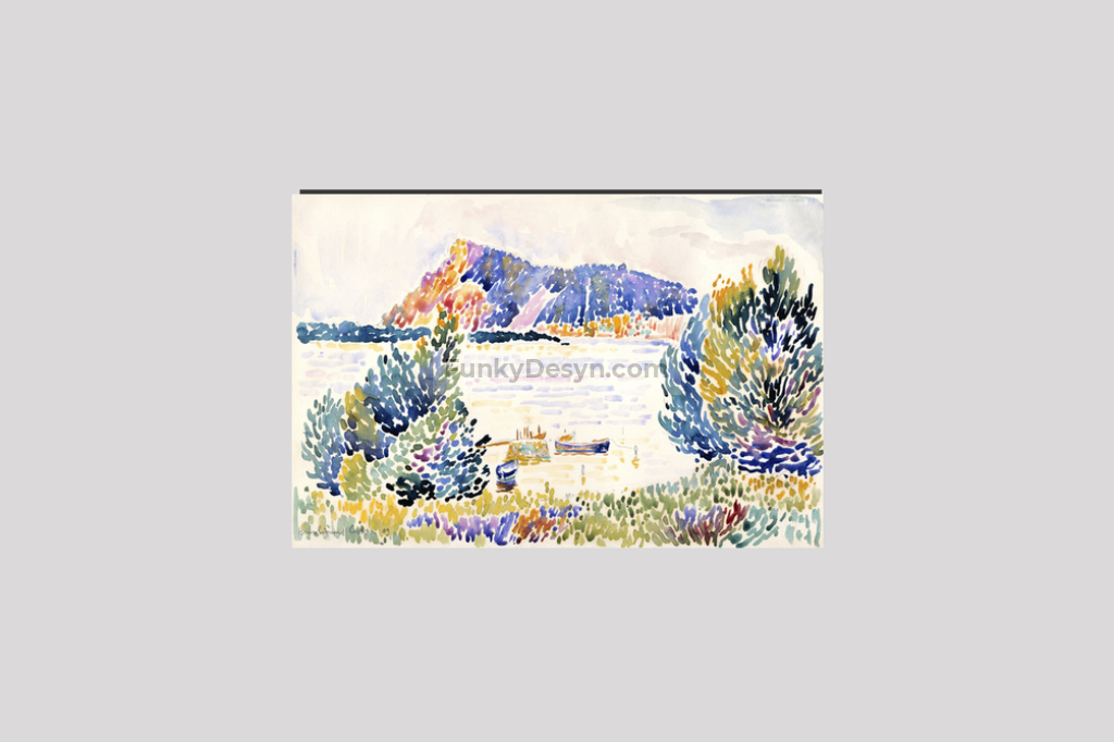 Cap Nègre (1909) painting in high resolution by Henri-Edmond Cross