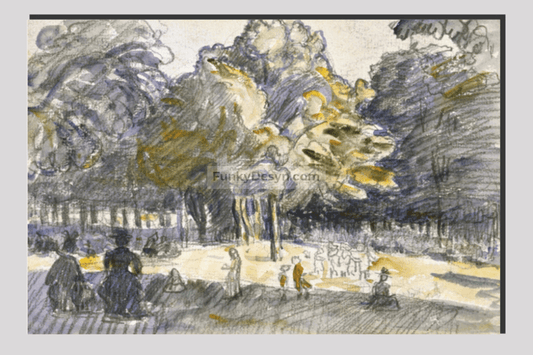 Study for 'Le Ranelagh (1899) painting i by Henri-Edmond Cross