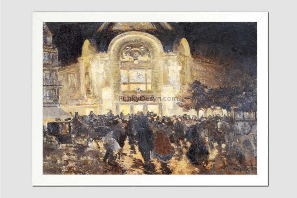 The Gaumont-Palace cinema, place de Clichy (19) by Louis Abel-Truchet