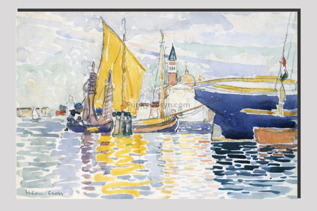 Venice-The Giudecca (1903) painting in high resolution by Henri-Edmond Cross