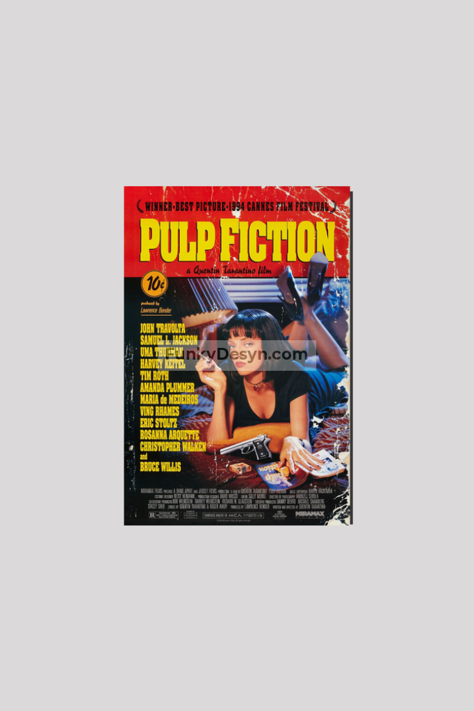 Pulp Fiction - 1994 8X12 Inches/ Wrapped Canvas Decor
