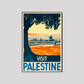 Visit Palestine Vintage Poster 8X12 Inches/ Wrapped Canvas Decor