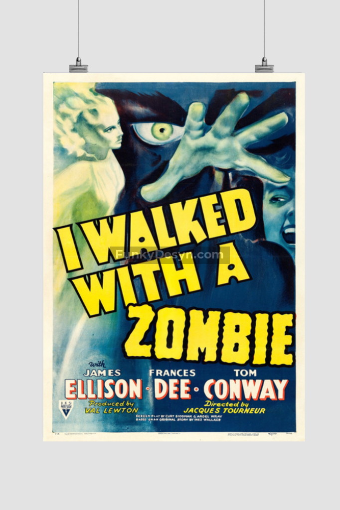 I Walked With A Zombie -1943 11.7X16.54 Inches/ Rolled Poster Decor