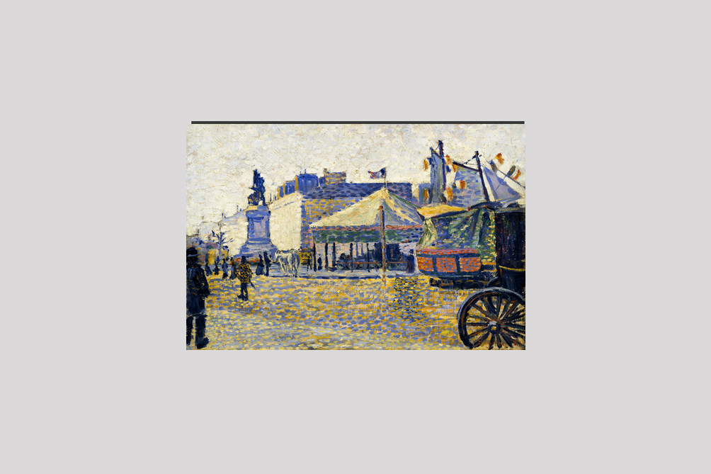Place de Clichy (1887) painting  by Paul Signac