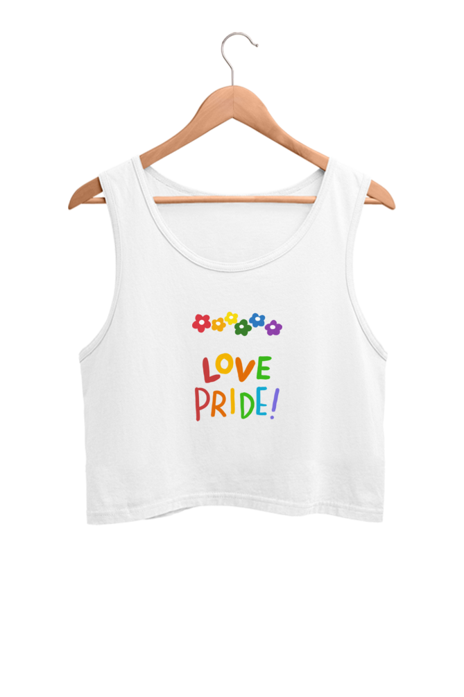 Love Pride - Crop  Tank Tops