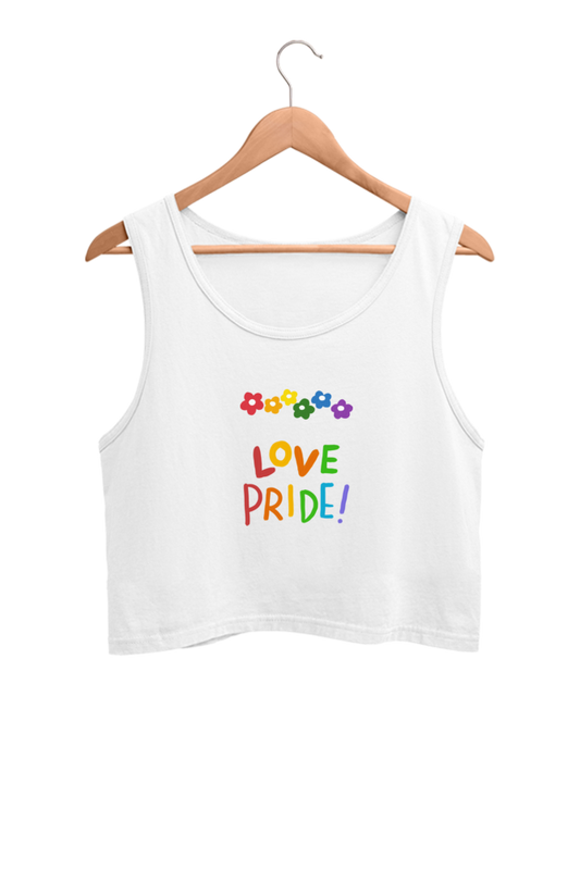 Love Pride - Crop  Tank Tops