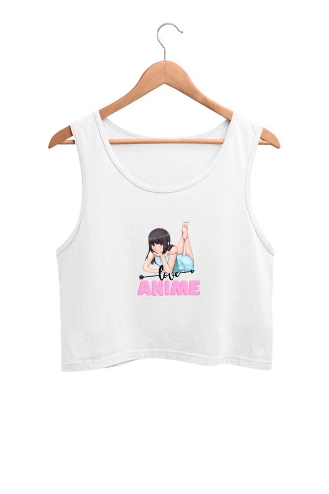Love Anime - Crop Tank Tops