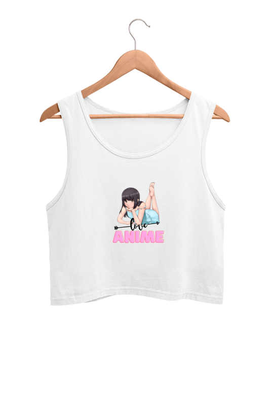Love Anime - Crop Tank Tops