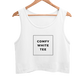 Comfy White Tee - Crop Tank Top
