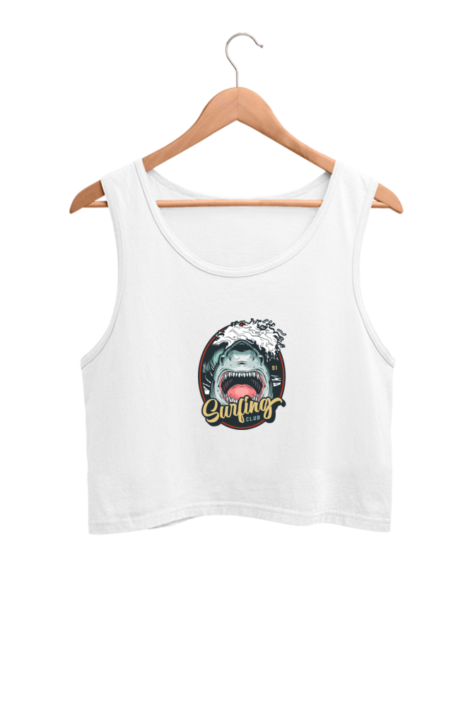 Shark Surfing Club - Crop Tank Top