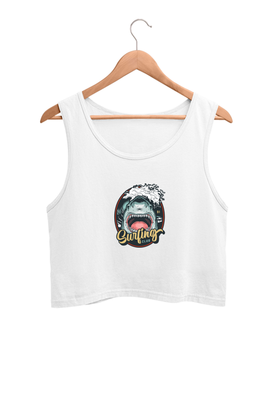 Shark Surfing Club - Crop Tank Top