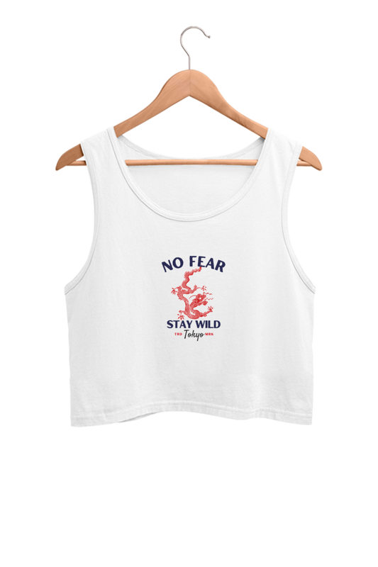 No Fear - Crop Tank Tops
