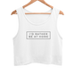 Black and White Minimalist Lifestyle - Crop Tank