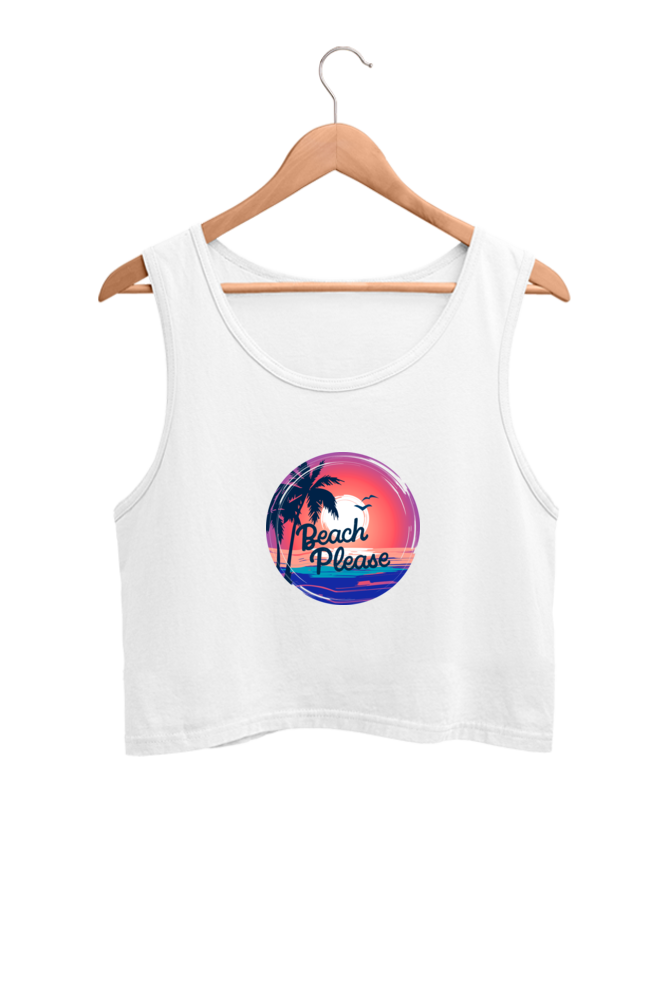 Beach Please - Crop Tank
