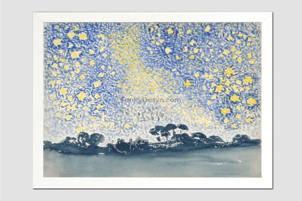Landscape with Stars (1905–1908)  by Henri-Edmond Cross.