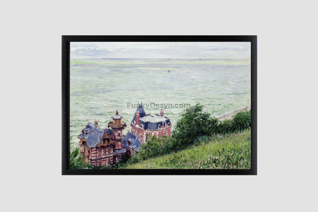 Villas at Trouville (1884) painting in high resolution by Gustave Caillebotte.