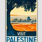 Visit Palestine Vintage Poster 11.7X16.54 Inches/ Rolled Decor