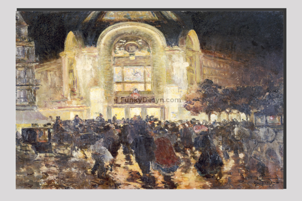 The Gaumont-Palace cinema, place de Clichy (19) by Louis Abel-Truchet