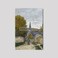 Monets Street In Sainte-Adresse (1867) 8X12 Inches/ Wrapped Canvas