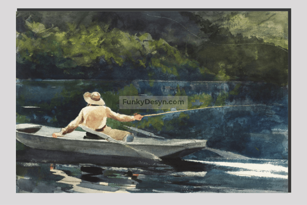 Casting, Number Two (1894) by Winslow Homer