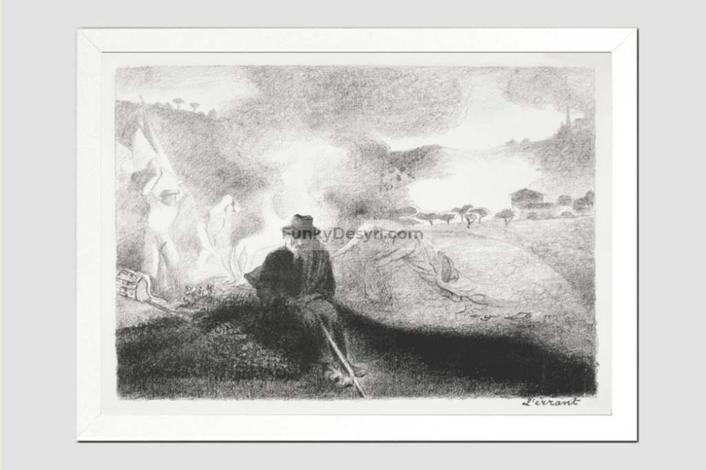 L’Errant (1856–1910) print in high resolution by Henri-Edmond Cross.