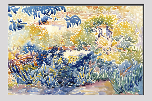 The Artist's Garden at Saint-Clair (1904–1905) painting by Henri-Edmond Cross