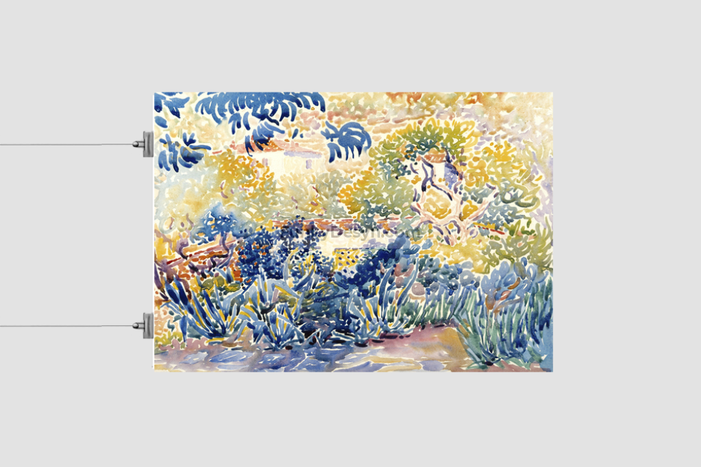 The Artist's Garden at Saint-Clair (1904–1905) painting by Henri-Edmond Cross