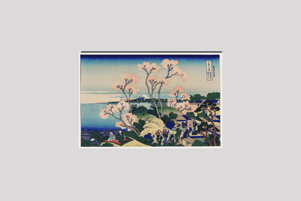 Goten-Yama Hill, Shinagawa on the Tokaido by Katsushika Hokusai (1760-1849