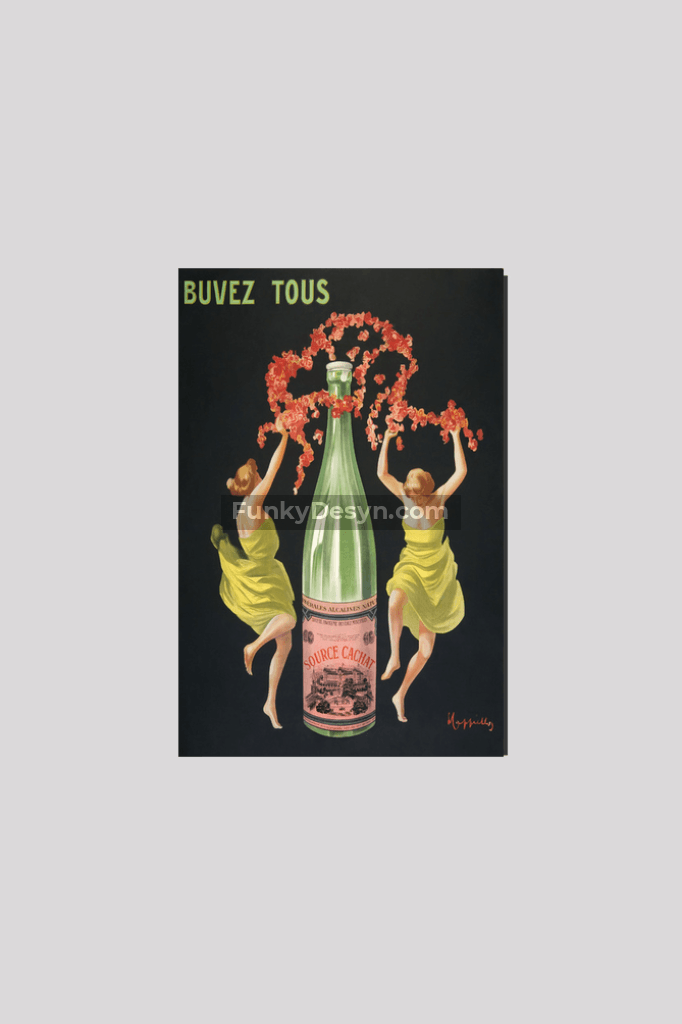 Drink all Evian-Cachat (ca.1912) by Leonetto Cappiello.