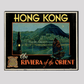 Hong Kong Vintage Travel Poster 16X20 Inches/ Wrapped Canvas Decor