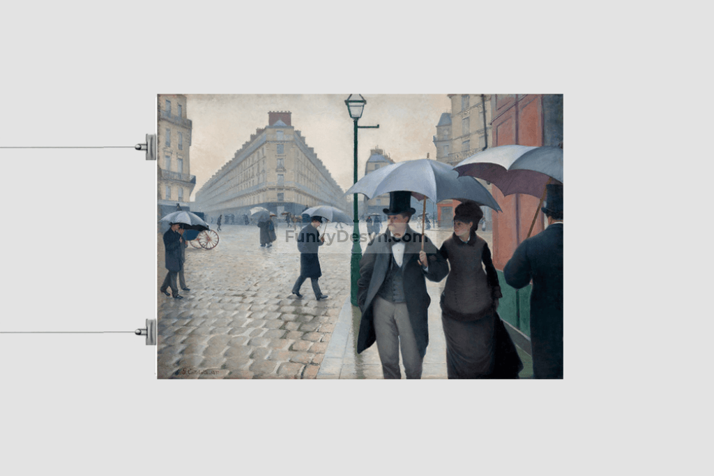 Paris Street Rainy Day (1877) painting  by Gustave Caillebotte