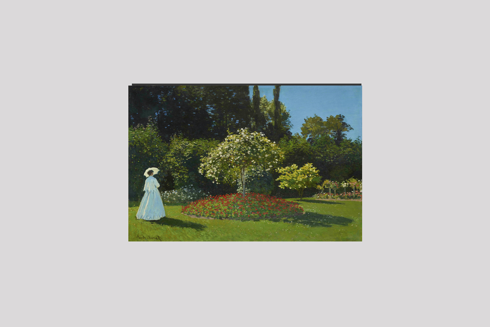 Monet's Lady in the garden (1867)