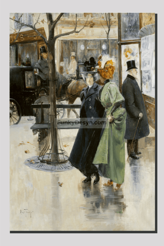 On the Boulevards (1895) by Louis Abel-Truchet