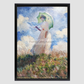 Claude Monets Suzanne Hoschedé (1886) 8.3X11.7 Inches/ Black Framed Poster