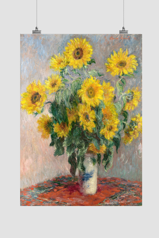 Bouquet of Sunflowers (1881) by Claude Monet