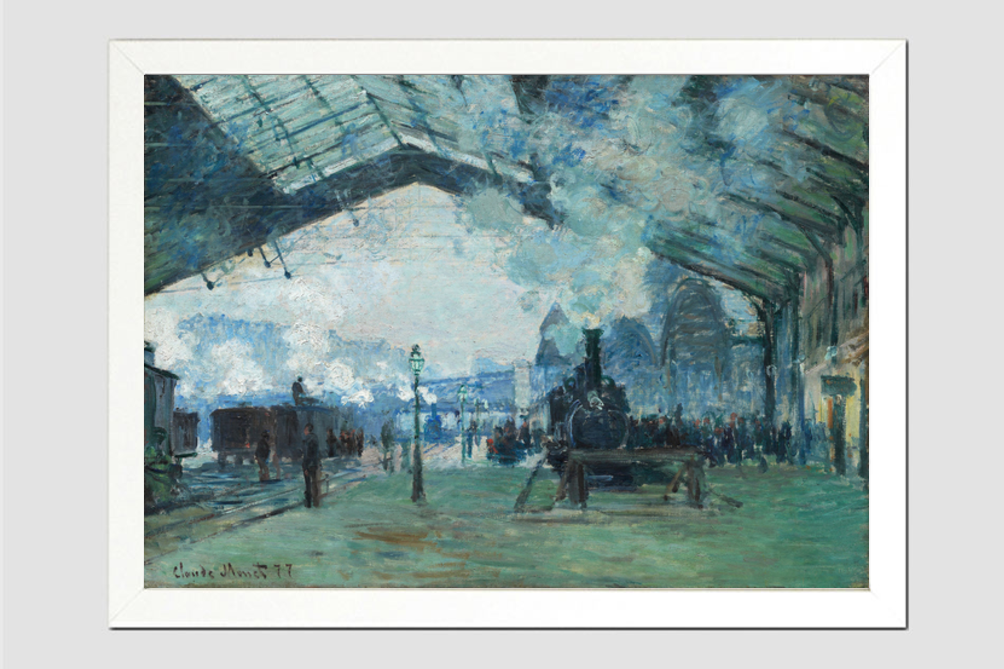 Arrival of the Normandy Train, Gare Saint-Lazare (1887) by Claude Monet
