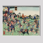 Kawanakajima no Kassen by Utagawa Kuniyoshi (1798-1861), a woodcut diptych of battle at Kawanakajima, showing two armies of cavalry in a battle with swordsmen and archers on horseback