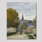 Monets Street In Sainte-Adresse (1867) 16X20 Inches/ Wrapped Canvas