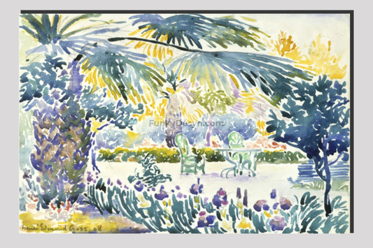 Garden of the Painter at Saint Clair (1908) painting  by Henri-Edmond Cross
