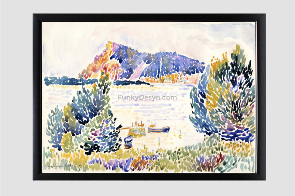 Cap Nègre (1909) painting in high resolution by Henri-Edmond Cross