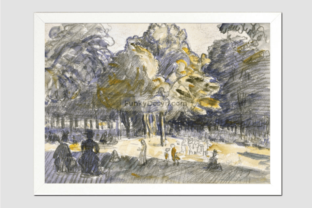 Study for 'Le Ranelagh (1899) painting i by Henri-Edmond Cross