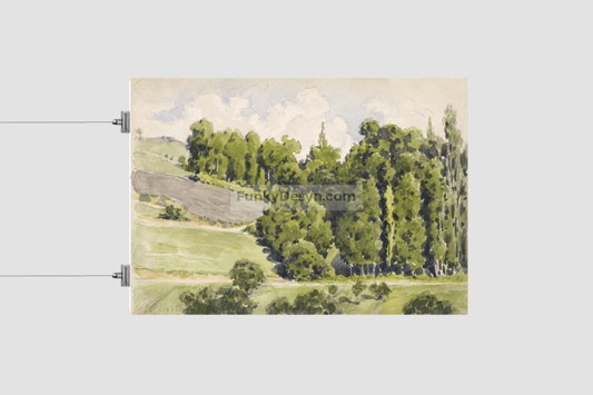 Sketchbook (ca. 1883–1887) painting in high resolution by Gustave Caillebotte.