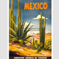 Direccion General De Turismo - Mexico Vintage Travel Poster 11.7X16.54 Inches/ Rolled Decor
