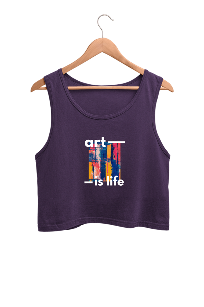 Art is Life - Crop Tank Tops