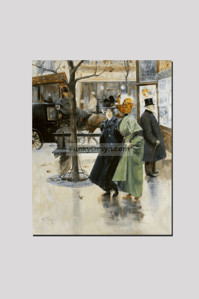 On the Boulevards (1895) by Louis Abel-Truchet