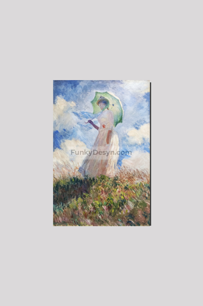 Claude Monets Suzanne Hoschedé (1886) 8X12 Inches/ Wrapped Canvas