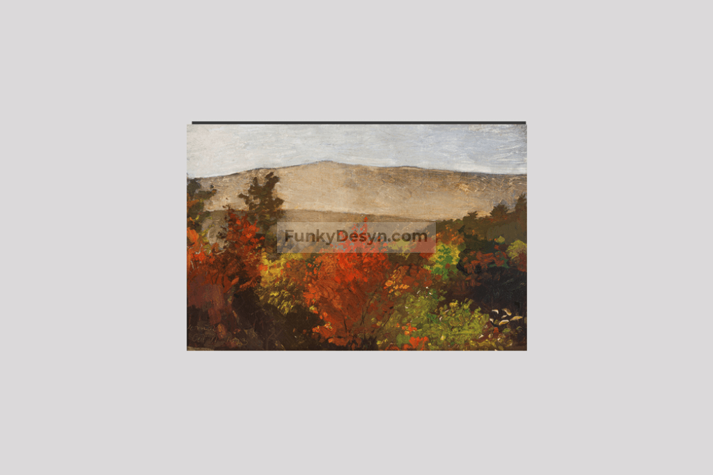 Autumn Treetops (1873) by Winslow Homer.